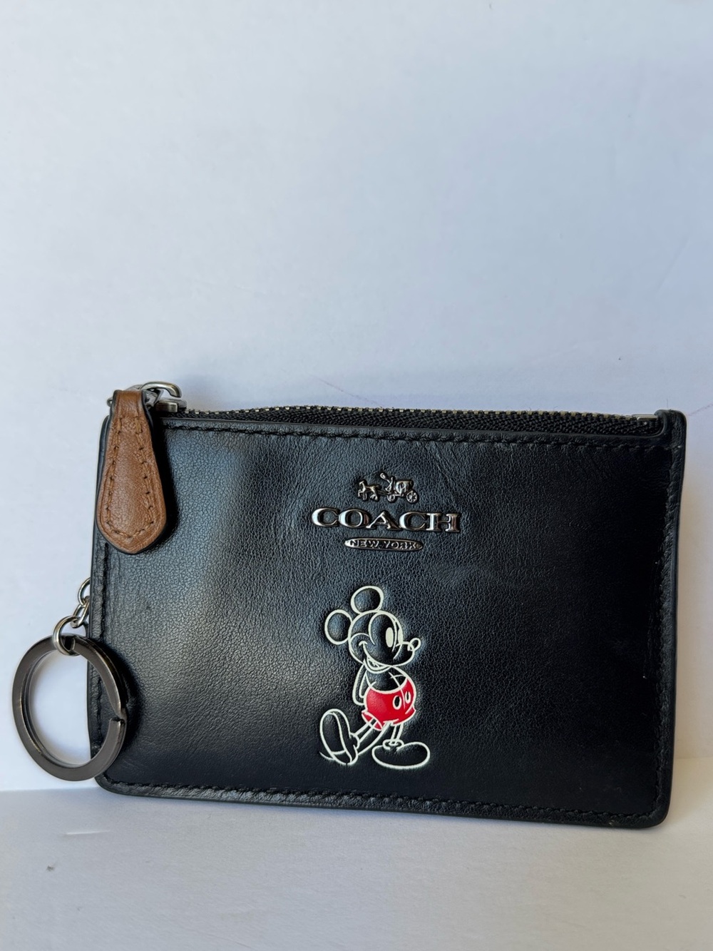 Disney X Coach Mickey Card Holder/Keychain